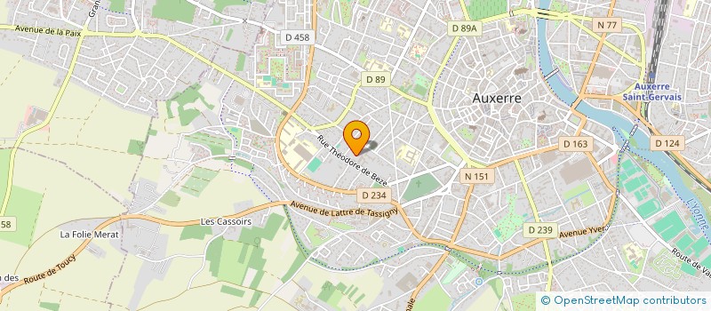localisation de l'entreprise MONSIEUR PATRICK PETIT à AUXERRE