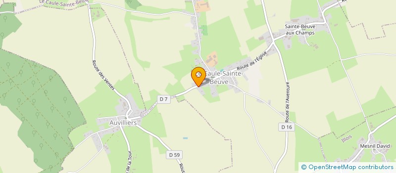 localisation de l'entreprise MONSIEUR PATRICK PETIT  LE CAULE-SAINTE-BEUVE