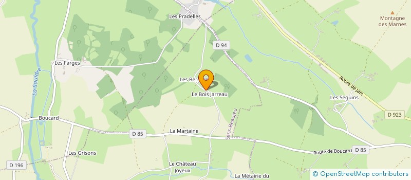 localisation de l'entreprise MONSIEUR PATRICK PETITJEAN  SENS-BEAUJEU