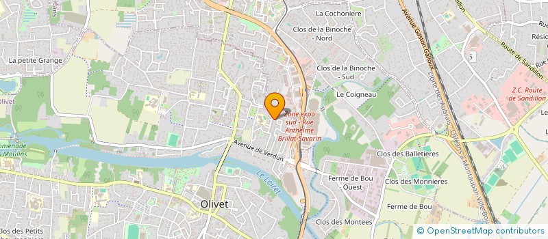 localisation de l'entreprise MONSIEUR PATRICK PEULTIER  OLIVET