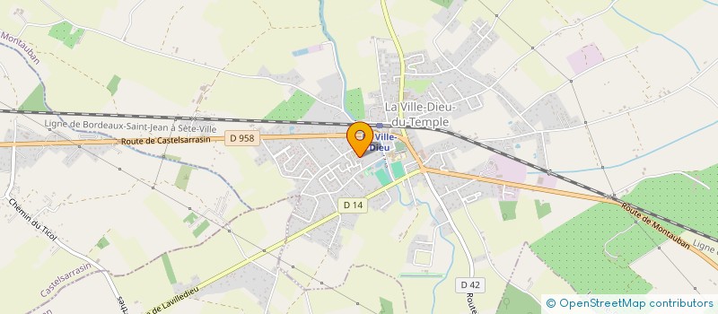 localisation de l'entreprise MONSIEUR PATRICK PEYRE  LA VILLE-DIEU-DU-TEMPLE