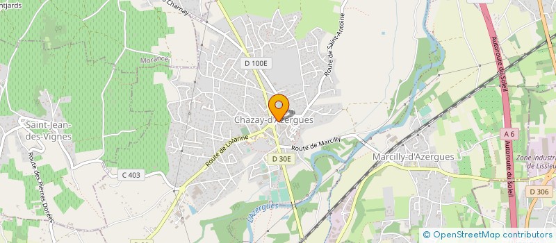 localisation de l'entreprise MONSIEUR PATRICK PEYRET  CHAZAY-D'AZERGUES