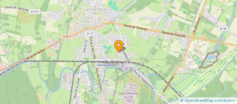 localisation de l'entreprise MONSIEUR PATRICK PEYROU  LANNEMEZAN