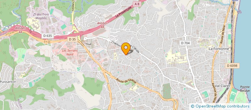 localisation de l'entreprise MONSIEUR PATRICK PHAM  ANTIBES