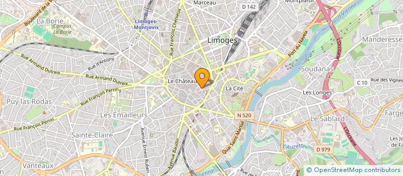 localisation de l'entreprise MONSIEUR PATRICK PIMPAUD à LIMOGES