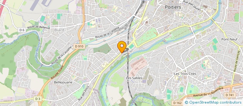 localisation de l'entreprise MONSIEUR PATRICK PINEAU  POITIERS