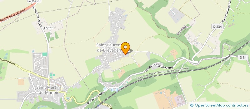 localisation de l'entreprise MONSIEUR PATRICK PIQUET  SAINT-LAURENT-DE-BREVEDENT