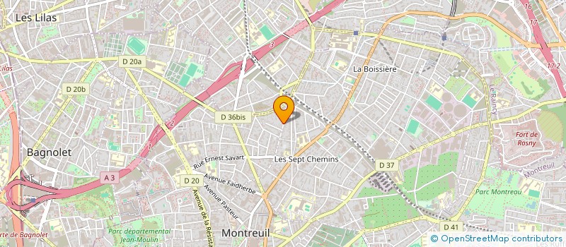 localisation de l'entreprise MONSIEUR PATRICK PIRO à MONTREUIL