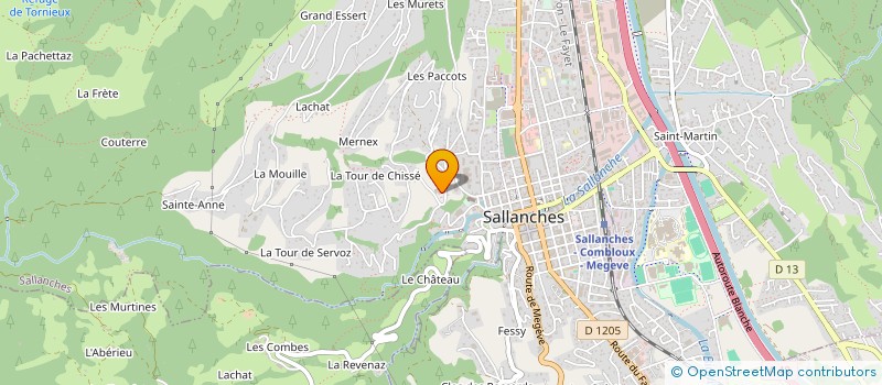 localisation de l'entreprise MONSIEUR PATRICK PISSARD-MANIGUET à SALLANCHES