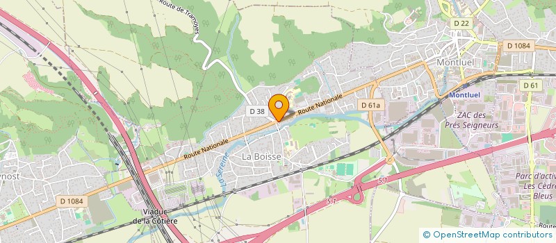 localisation de l'entreprise MONSIEUR PATRICK PLANTIER à LA BOISSE