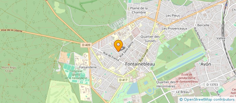 localisation de l'entreprise MONSIEUR PATRICK PLANTIN à FONTAINEBLEAU