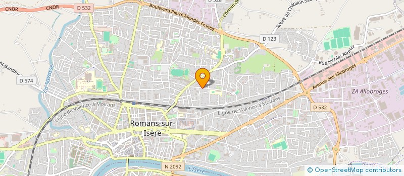 localisation de l'entreprise MONSIEUR PATRICK PLASSE  ROMANS-SUR-ISERE