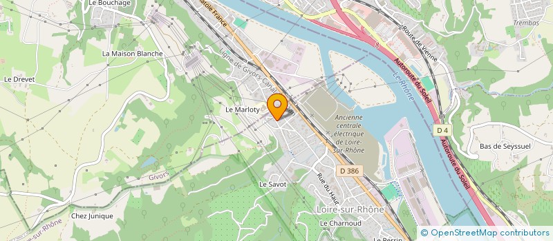 localisation de l'entreprise MONSIEUR PATRICK PLASSE  LOIRE-SUR-RHONE