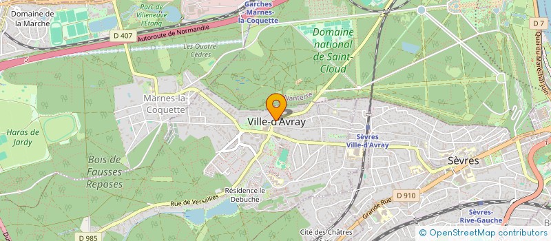 localisation de l'entreprise MONSIEUR PATRICK PLATEL  VILLE-D'AVRAY