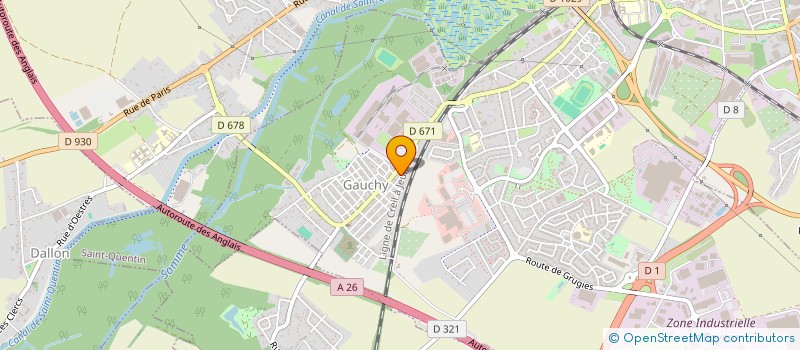 localisation de l'entreprise MONSIEUR PATRICK POETTE à GAUCHY