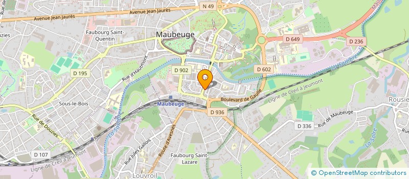 localisation de l'entreprise MONSIEUR PATRICK POIDEVIN  MAUBEUGE