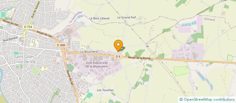 localisation de l'entreprise MONSIEUR PATRICK POIRAUDEAU à SAINT-GILLES-CROIX-DE-VIE