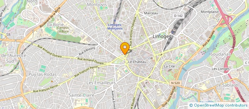 localisation de l'entreprise MONSIEUR PATRICK POMMIER à LIMOGES