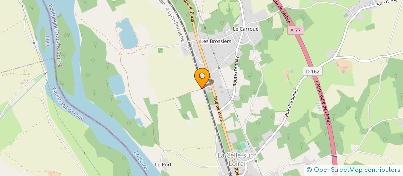 localisation de l'entreprise MONSIEUR PATRICK POMMIER  LA CELLE-SUR-LOIRE