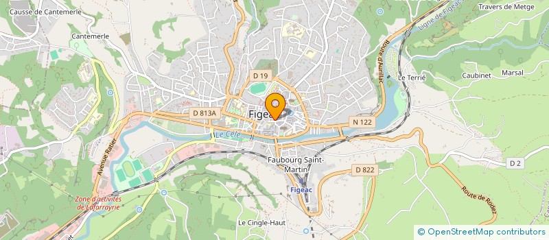 localisation de l'entreprise MONSIEUR PATRICK PONCET à FIGEAC