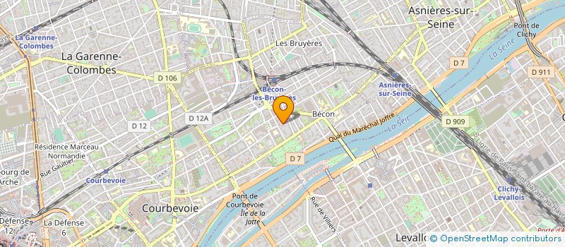 localisation de l'entreprise MONSIEUR PATRICK PONCET à COURBEVOIE