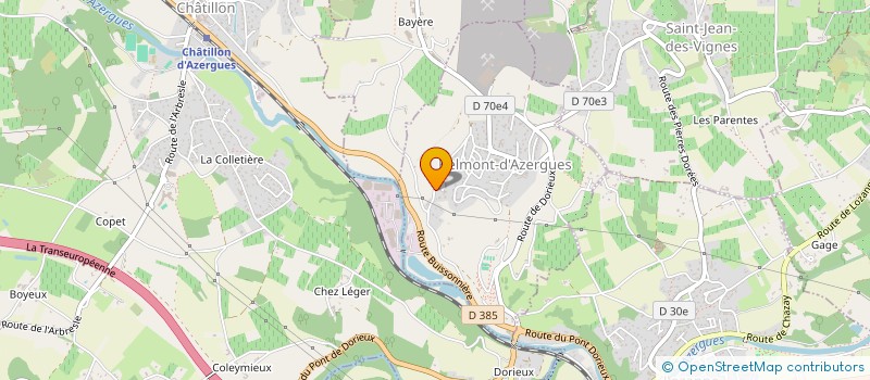 localisation de l'entreprise MONSIEUR PATRICK PONCET  BELMONT-D'AZERGUES