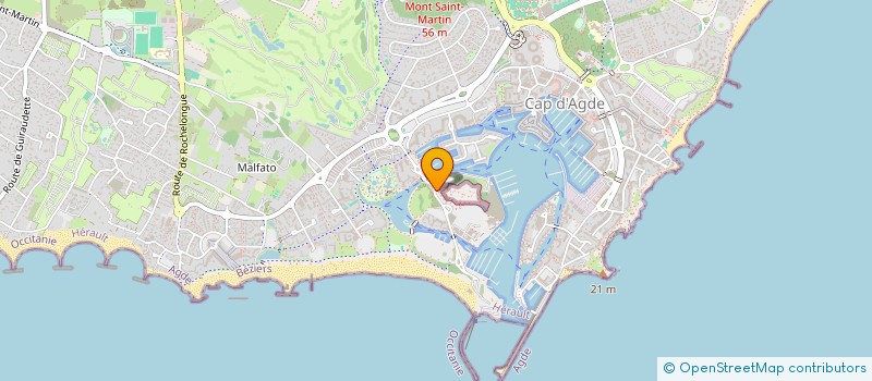 localisation de l'entreprise MONSIEUR PATRICK PONTHEAUX  AGDE