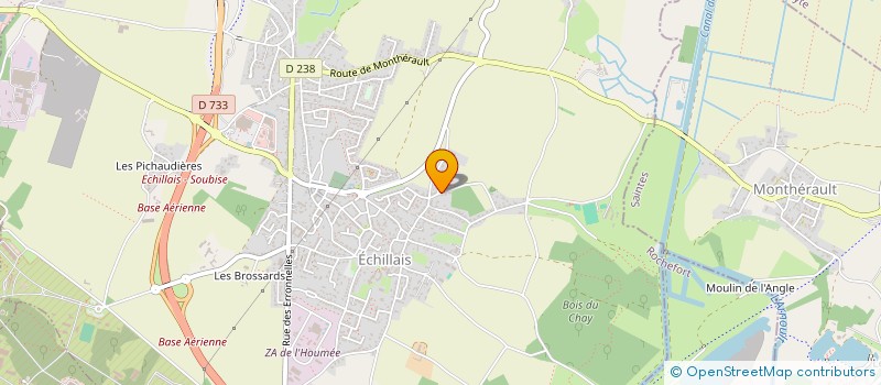 localisation de l'entreprise MONSIEUR PATRICK PORTRON  ECHILLAIS