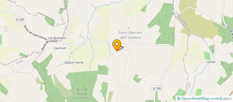 localisation de l'entreprise MONSIEUR PATRICK POSSE à SAINT-GERVAIS-DES-SABLONS