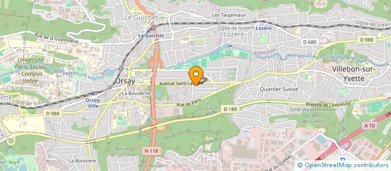 localisation de l'entreprise MONSIEUR PATRICK POTIER à ORSAY