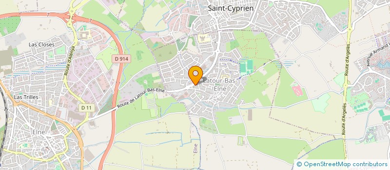 localisation de l'entreprise MONSIEUR PATRICK POUCHAIN  LATOUR-BAS-ELNE