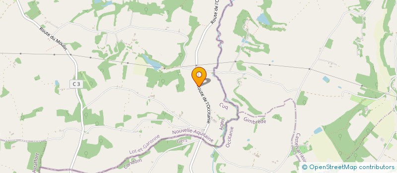 localisation de l'entreprise MONSIEUR PATRICK POUCHES  CUQ