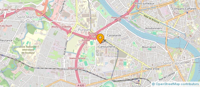 localisation de l'entreprise MONSIEUR PATRICK POULON  TOULOUSE