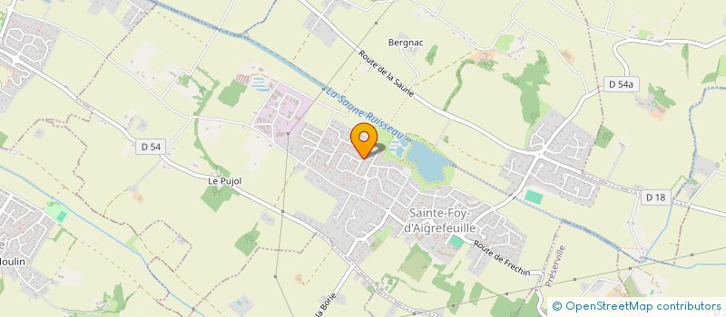 localisation de l'entreprise MONSIEUR PATRICK PRADELLE  SAINTE-FOY-D'AIGREFEUILLE