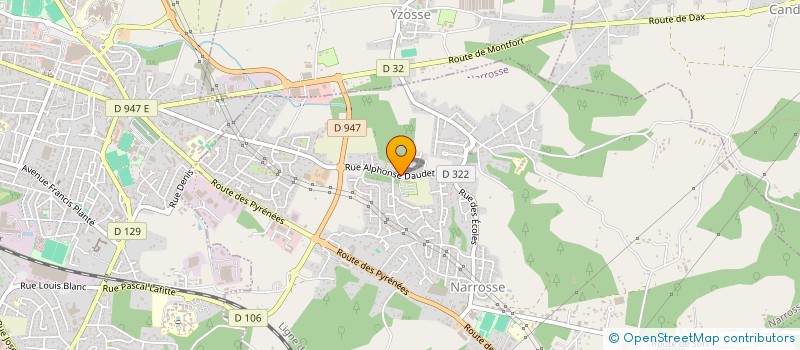 localisation de l'entreprise MONSIEUR PATRICK PREUILH  NARROSSE