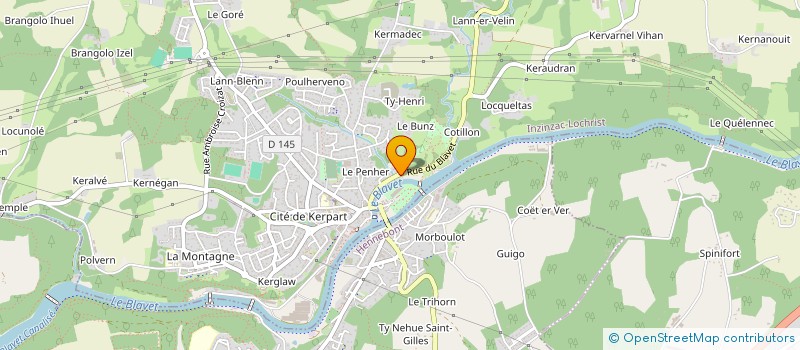 localisation de l'entreprise MONSIEUR PATRICK PRIOSET  INZINZAC-LOCHRIST