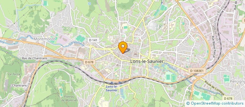 localisation de l'entreprise MONSIEUR PATRICK PRUGNAUD  LONS-LE-SAUNIER