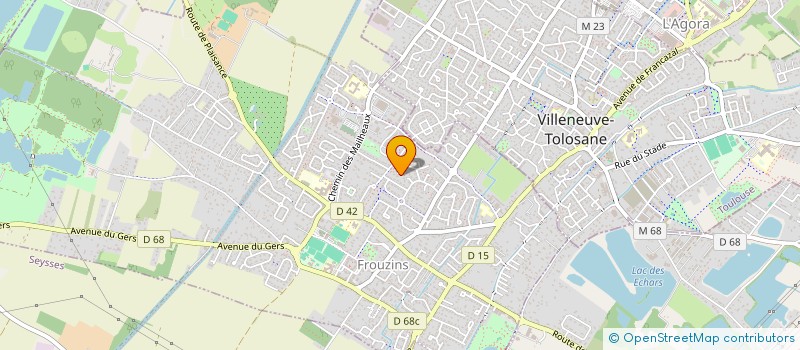 localisation de l'entreprise MONSIEUR PATRICK PUJOL  FROUZINS