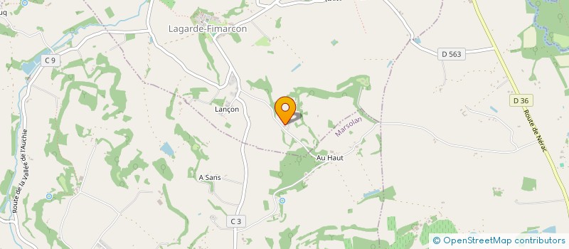 localisation de l'entreprise MONSIEUR PATRICK PUJOS  LAGARDE