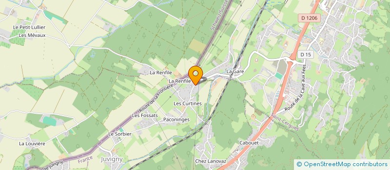 localisation de l'entreprise MONSIEUR PATRICK PYTHOUD  JUVIGNY