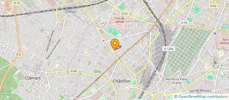 localisation de l'entreprise MONSIEUR PATRICK QUATREVAUX  CHATILLON