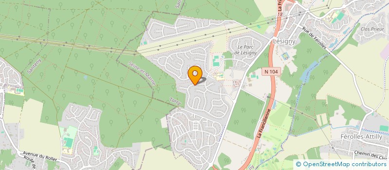 localisation de l'entreprise MONSIEUR PATRICK QUEHEN  LESIGNY