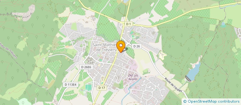 localisation de l'entreprise MONSIEUR PATRICK QUITMAN  SAINT-MATHIEU-DE-TREVIERS