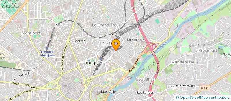 localisation de l'entreprise MONSIEUR PATRICK RABANY à LIMOGES