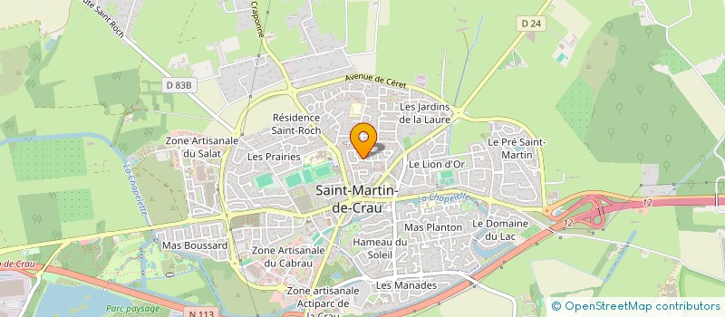 localisation de l'entreprise MONSIEUR PATRICK RACAMIER à SAINT MARTIN DE CRAU