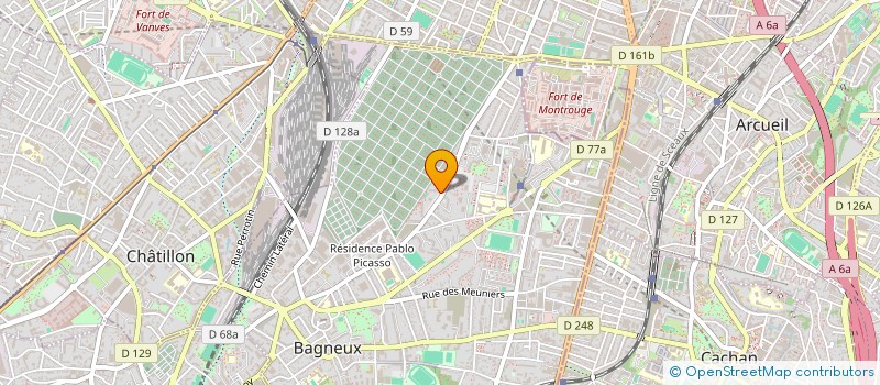localisation de l'entreprise MONSIEUR PATRICK RAFFIN à BAGNEUX
