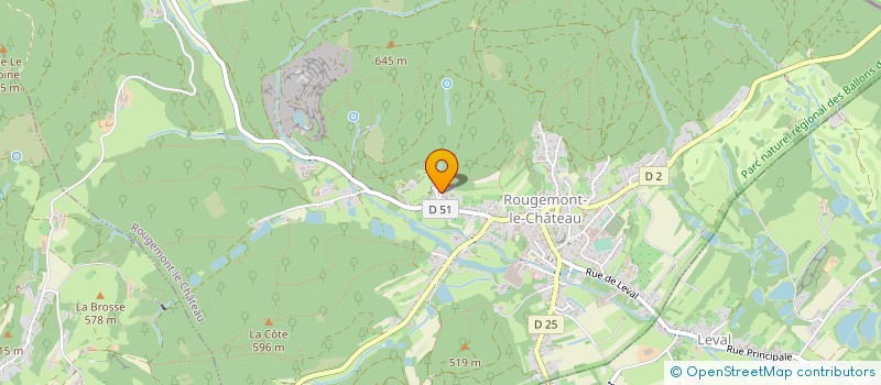 localisation de l'entreprise MONSIEUR PATRICK RAGNES à ROUGEMONT-LE-CHATEAU