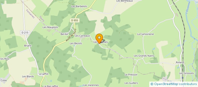 localisation de l'entreprise MONSIEUR PATRICK RAINGNOT  FONTAINES