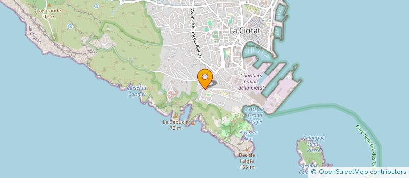 localisation de l'entreprise MONSIEUR PATRICK RAKOTOSOLOFO à LA CIOTAT