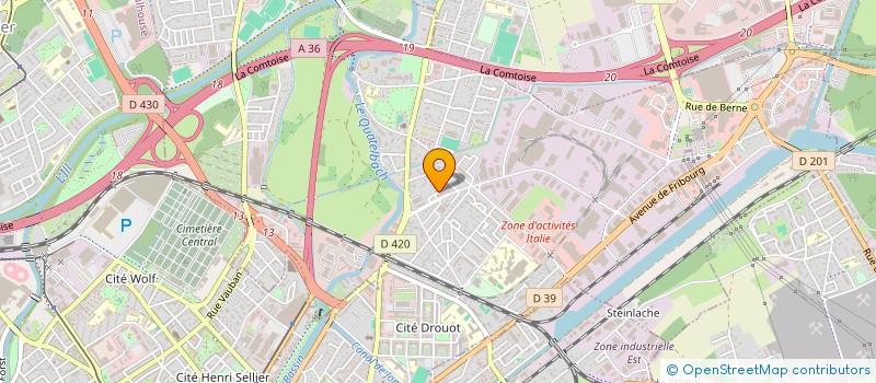 localisation de l'entreprise MONSIEUR PATRICK RANNOU  ILLZACH